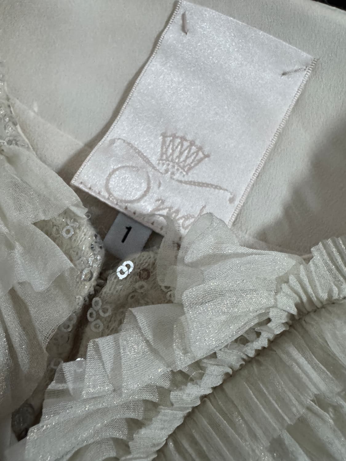 여성 오즈세컨 비즈 정장 트위드 크롭 자켓 55 상품이미지3