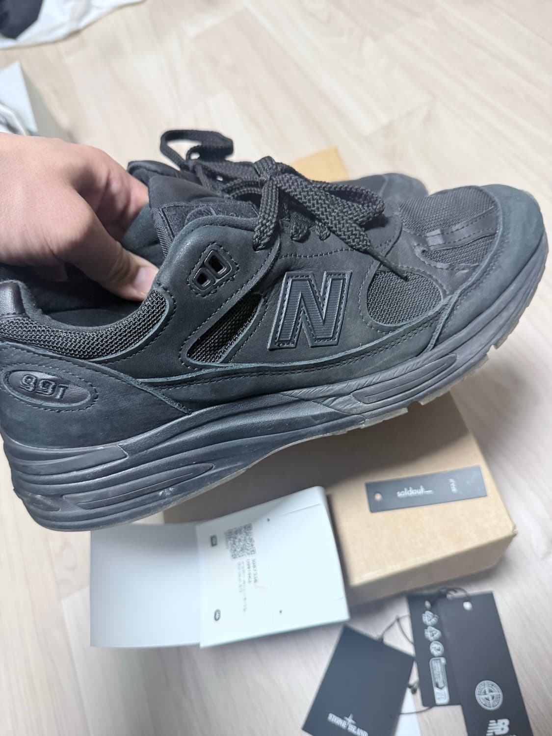 솔드아웃구매)뉴발란스 991v2 스톤아일랜드 275미리 상품이미지4