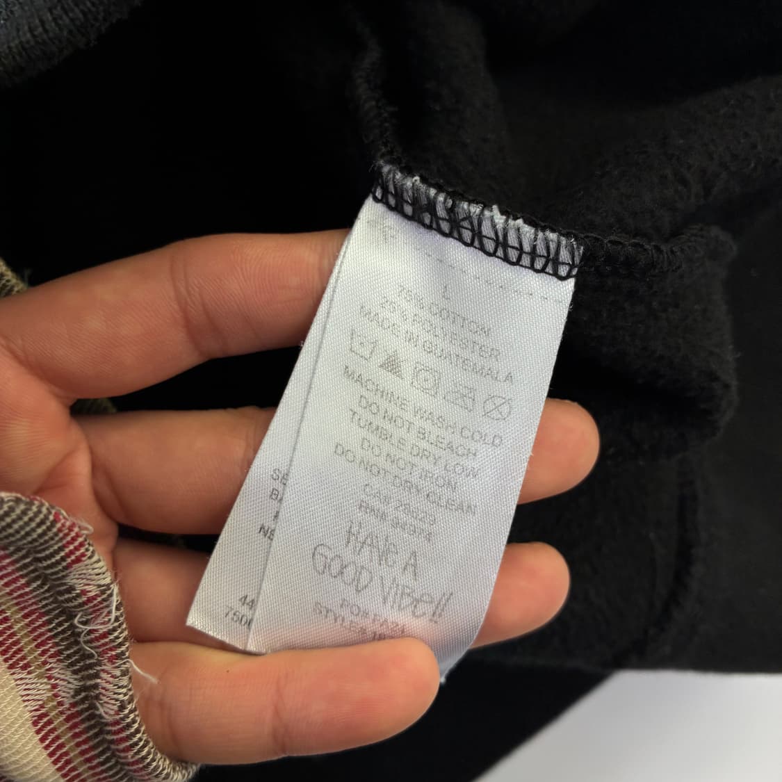 Stussy 스투시 블랙 스탁 로고 후드집업 상품이미지8