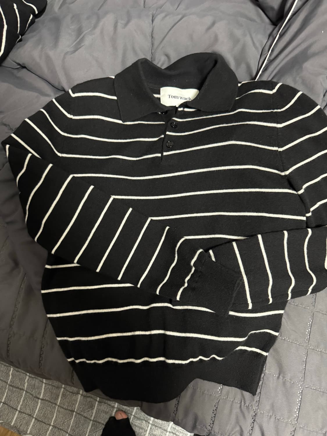 토니웩 울 스트라이프 니트 xl 상품이미지1