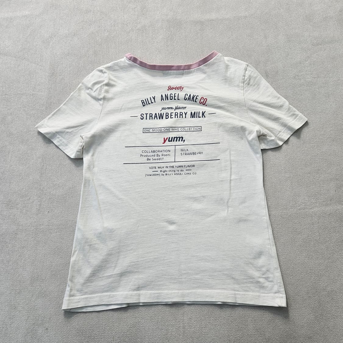 90 로엠 여성 프린팅 라운드넥 반팔티 0403Y 상품이미지2