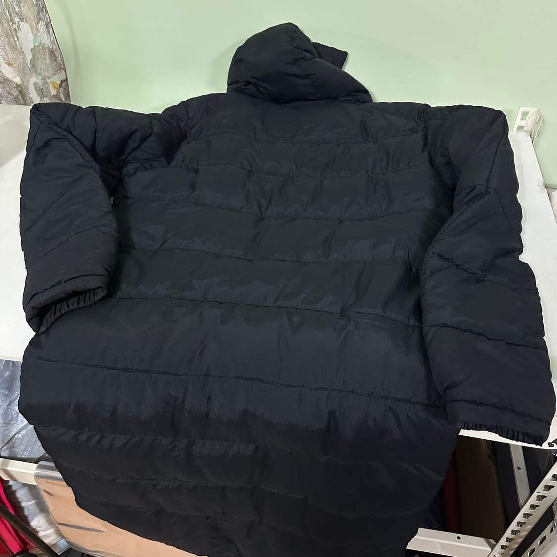 L 100 ZAICRO 블랙 수원삼성 풋볼 축구롱패딩 상품이미지6