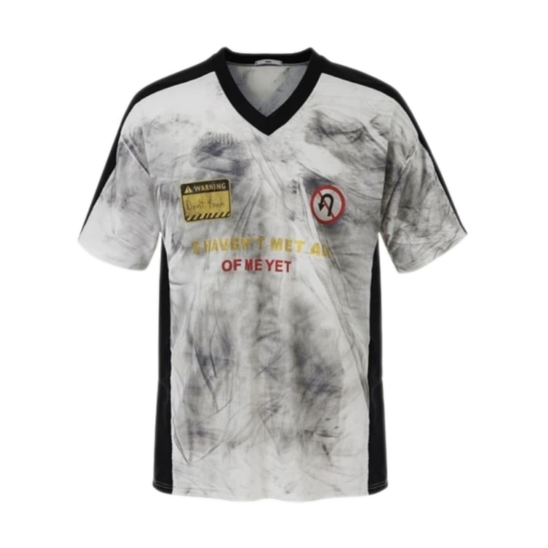 [OS] 노쿨러스 워시드 필름 저지 티셔츠 화이트 상품이미지1