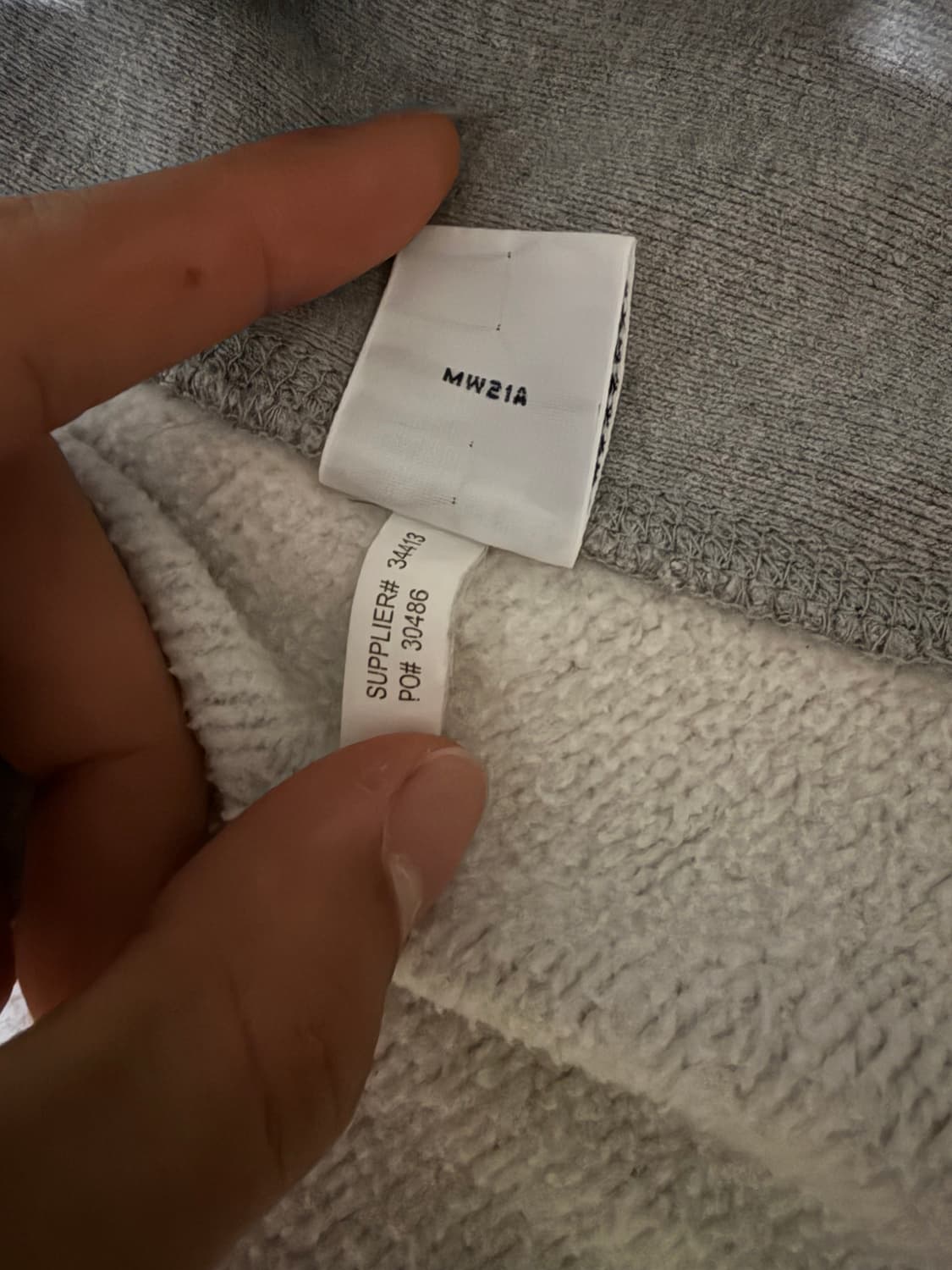 정품)폴로 와플 후드집업 그레이 브라운 상품이미지5