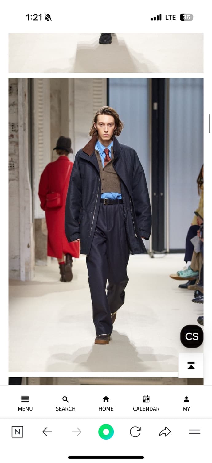 Auralee WOOL FULLING FLANNEL PADDED OVER 상품이미지3