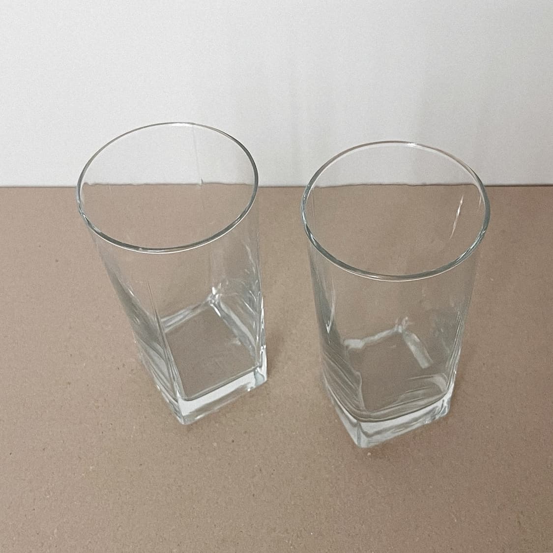 Vintage Square Round Glass Cup Set 상품이미지2