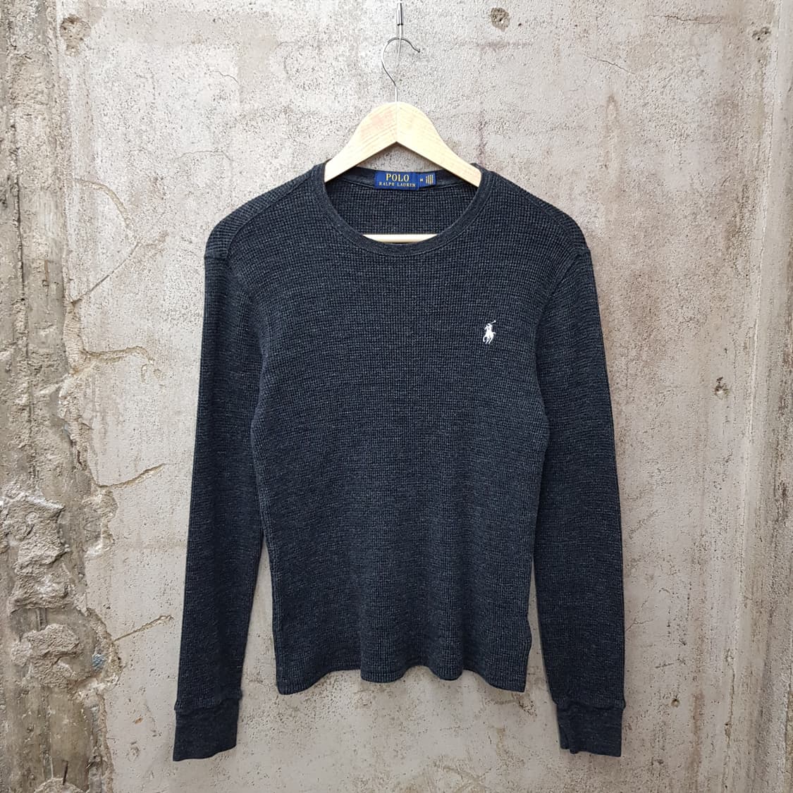 폴로 랄프로렌 코튼 와플 니트  M사이즈 상품이미지1