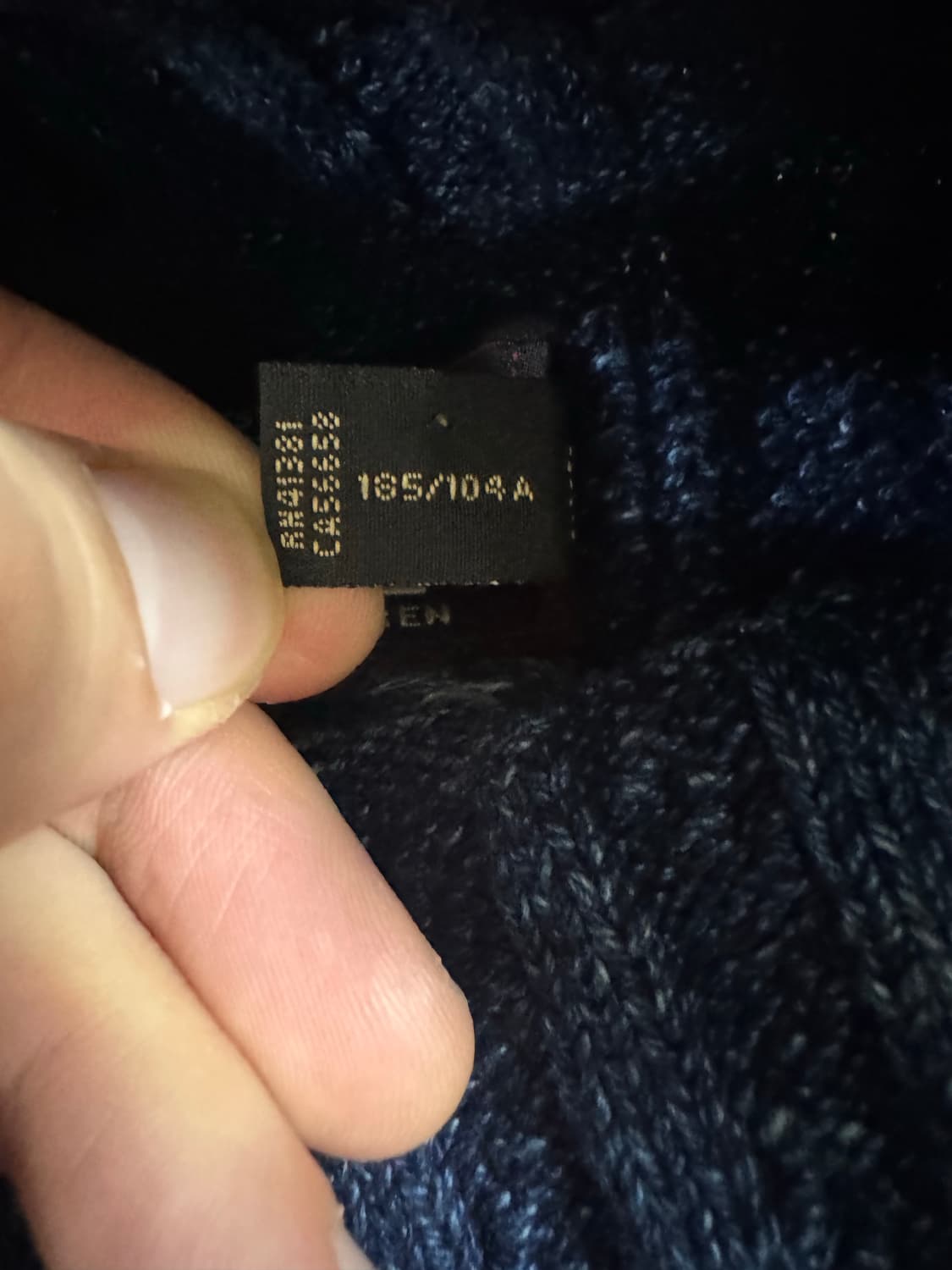 XL RRL 모크넥 블루 인디고 스웨터 상품이미지3