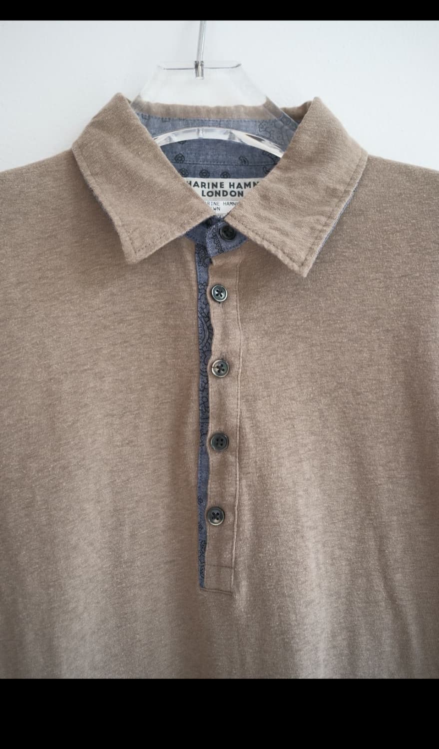 Denim layered polo shirt  상품이미지1