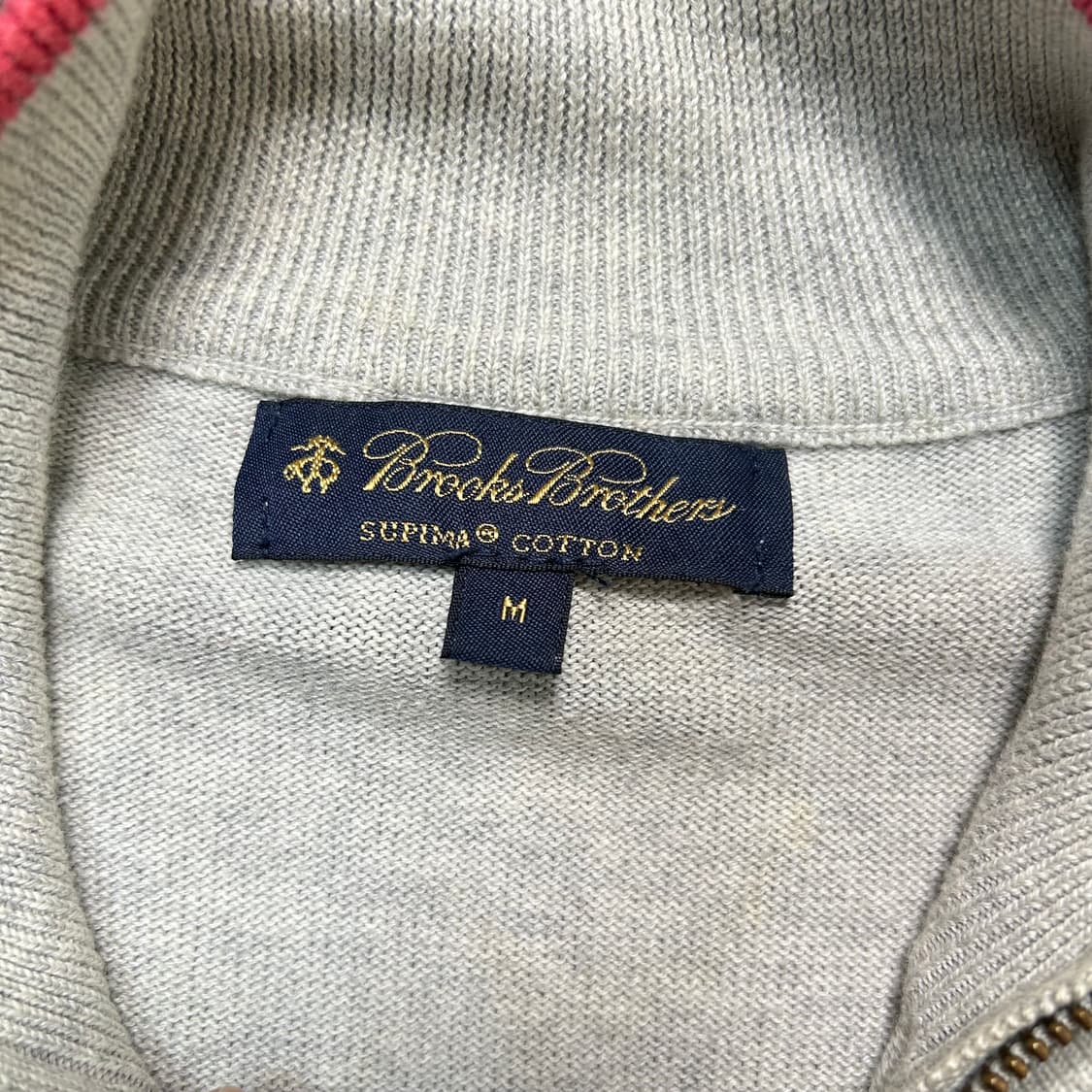 브룩스 브라더스 아가일 패턴 투웨이 집업 니트 상품이미지5