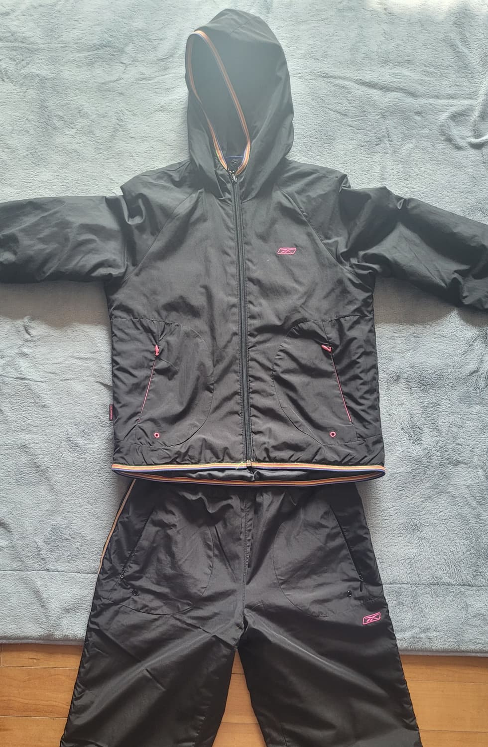 리복 블랙 트레이닝 세트 90 상품이미지1