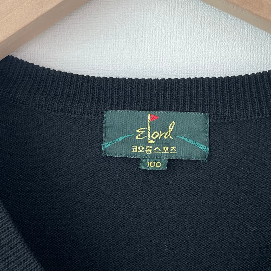 엘로드 골프 브이넥 니트 100 상품이미지4