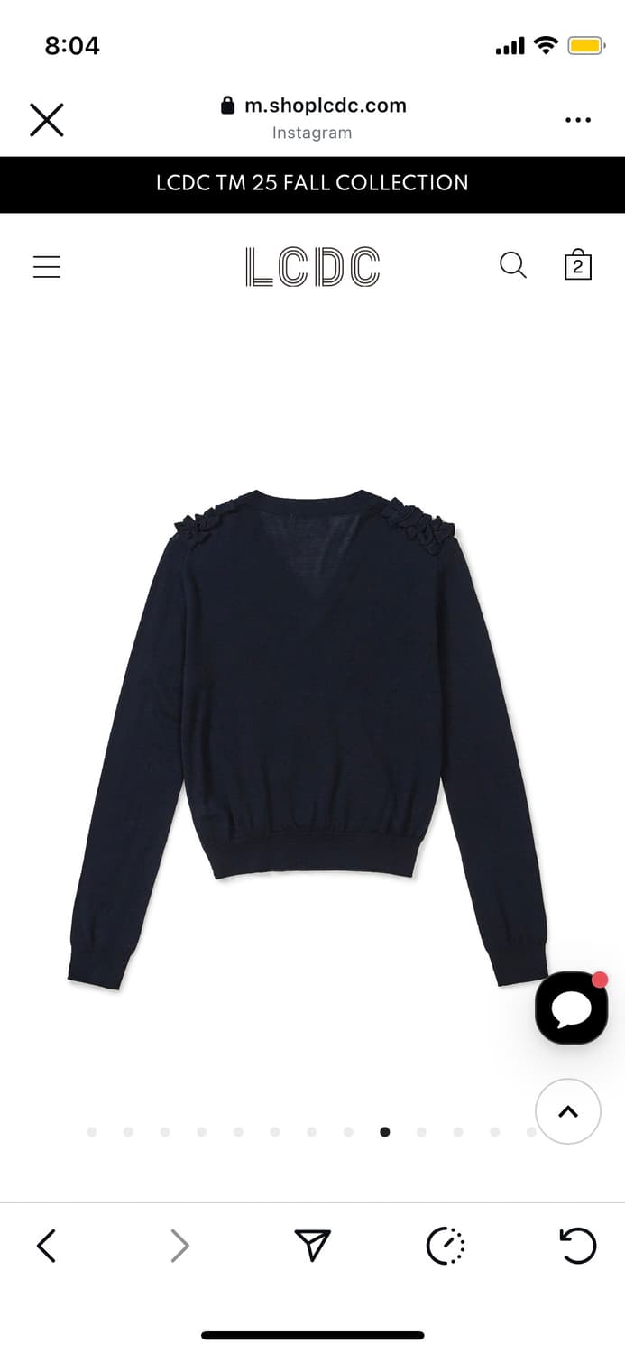 Lcdc ASYMMETRIC FRILL CARDIGAN 상품이미지4