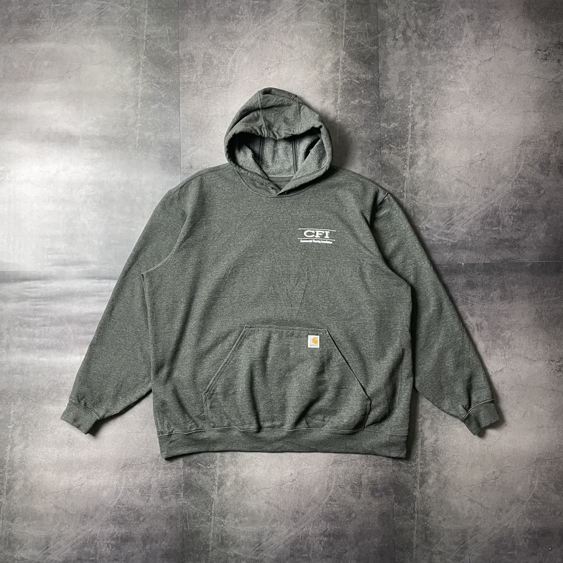 CARHARTT 칼하트 빈티지 그레이 기모 후드티 A00434 상품이미지1