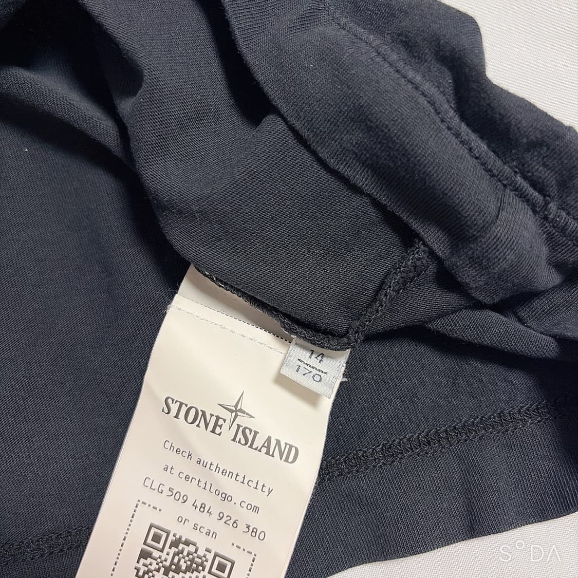 스톤아일랜드 주니어 블랙 프린팅 반팔 티셔츠 (정) 상품이미지8