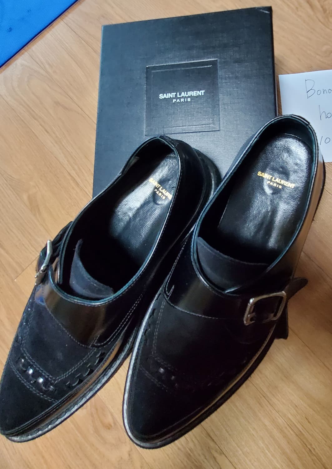 생로랑 몽크스트랩 스웨이드 클리퍼 EU 42 (270~275) 상품이미지4