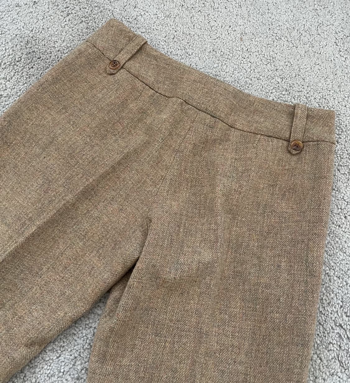 vintage low rise side button wool slacks 상품이미지5