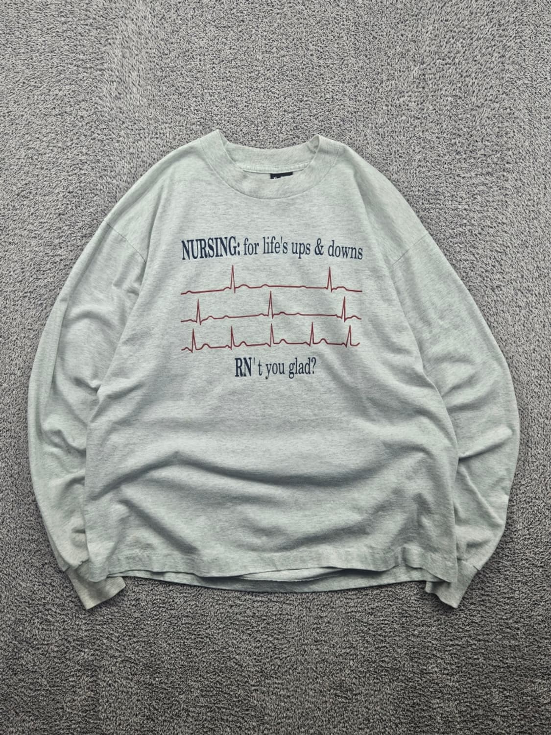 8~90's USA 프룻오브더룸 싱글스티치 롱슬리브 (XL) /11559 상품이미지1