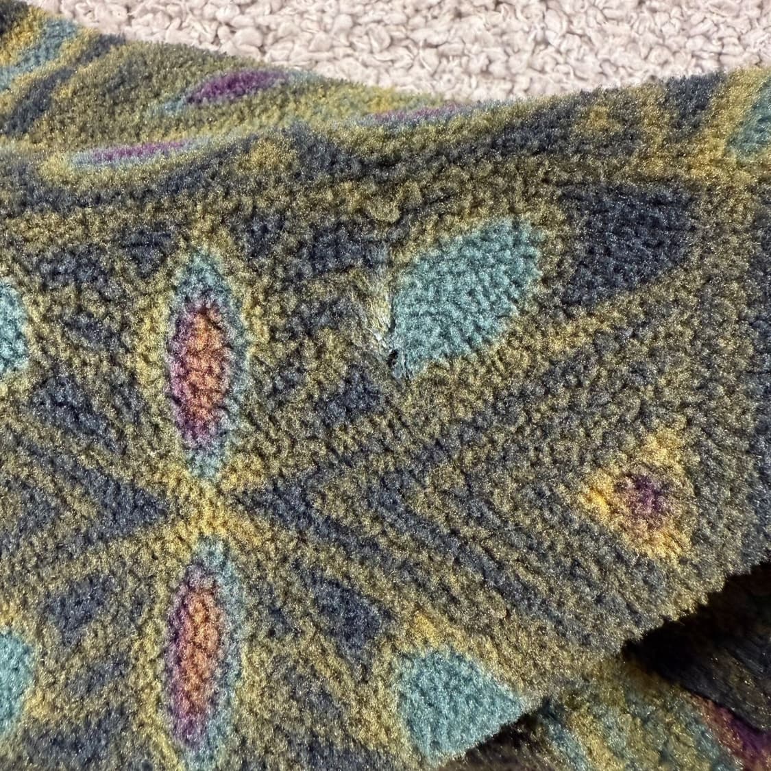 90s 파타고니아 신칠라 스냅-T 하프집 패턴/멀티 USA 상품이미지8