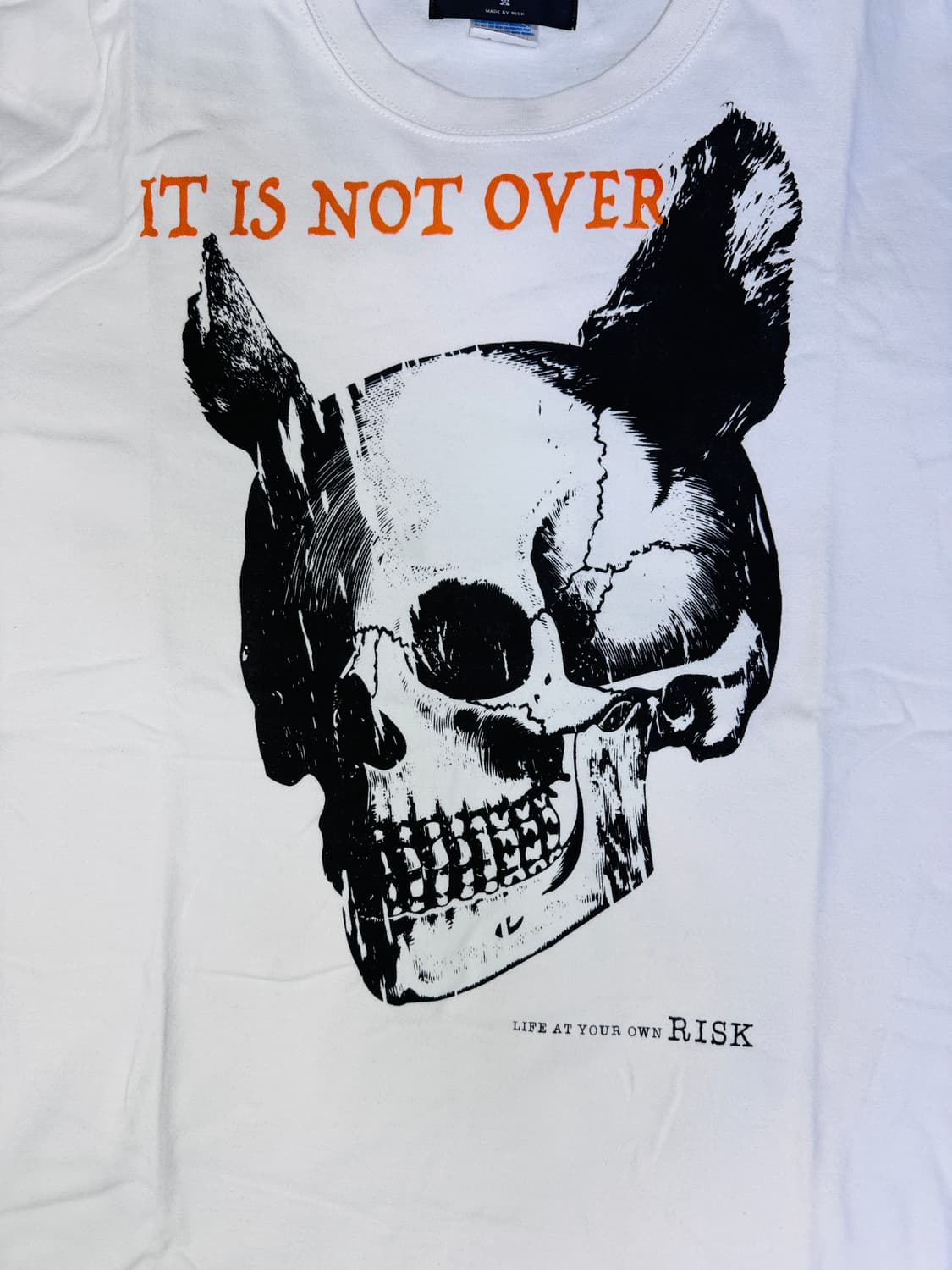 LIFE AT YOUR OWN RISK 스컬 그래픽 티셔츠 L 상품이미지2