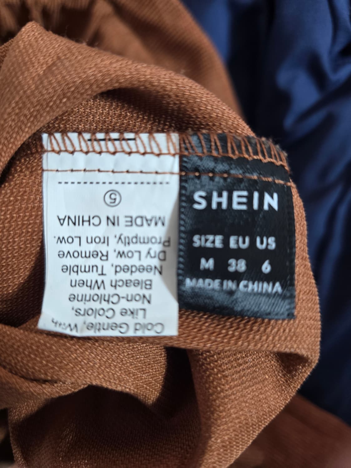 쉬인(SHEIN) 코듀로이 롱 스커트 M 브라운 상품이미지3