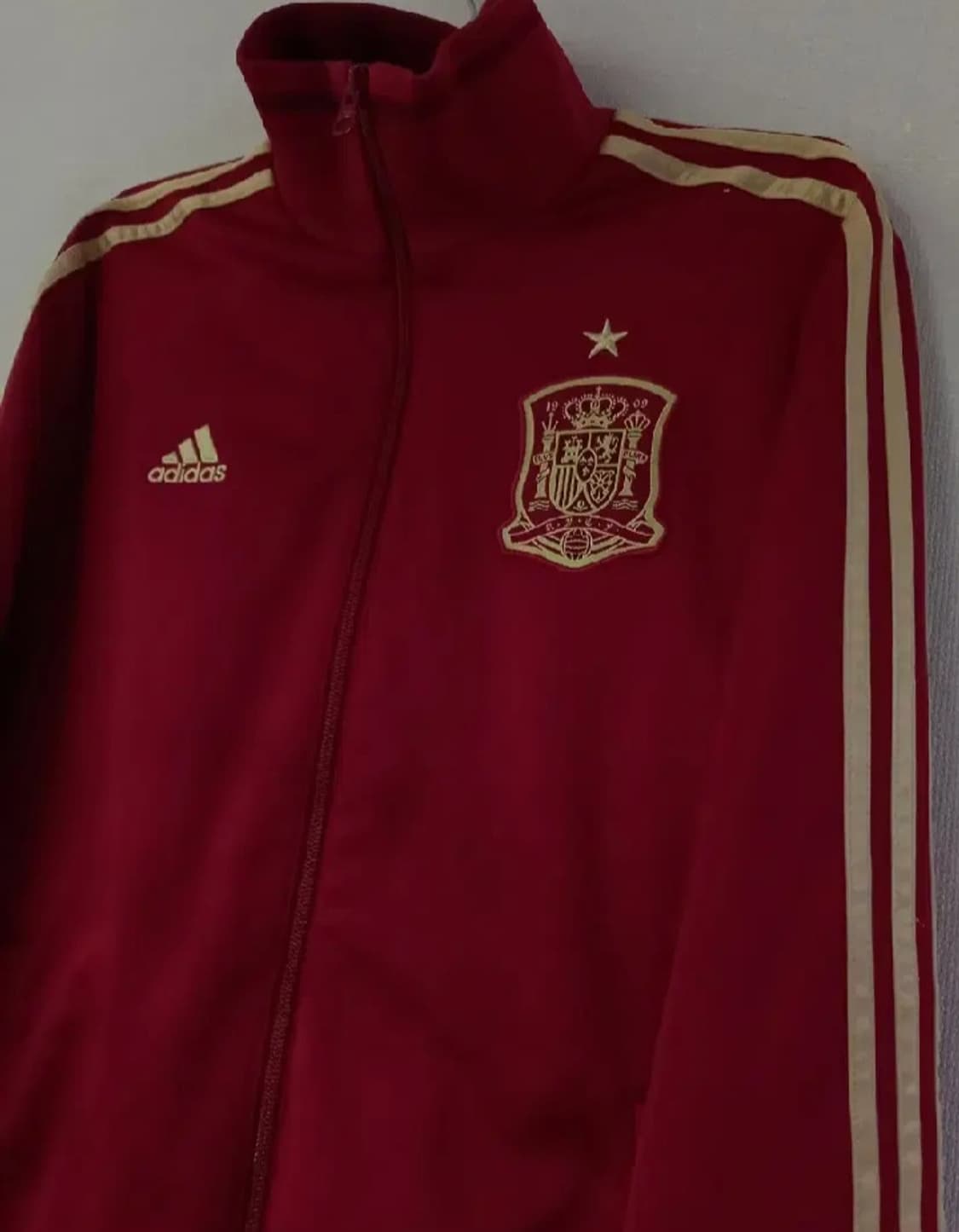 아디다스 대장급 스페인 레드골드 트랙탑 저지 져지집업 95/M 상품이미지2