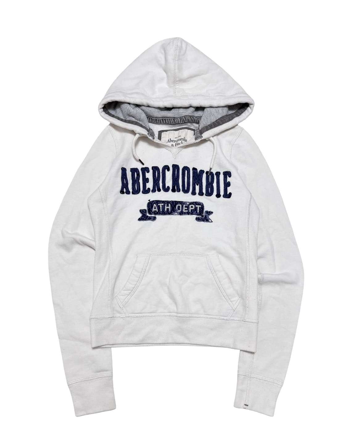 아베크롬비 로고 흰색 후드티 상품이미지1