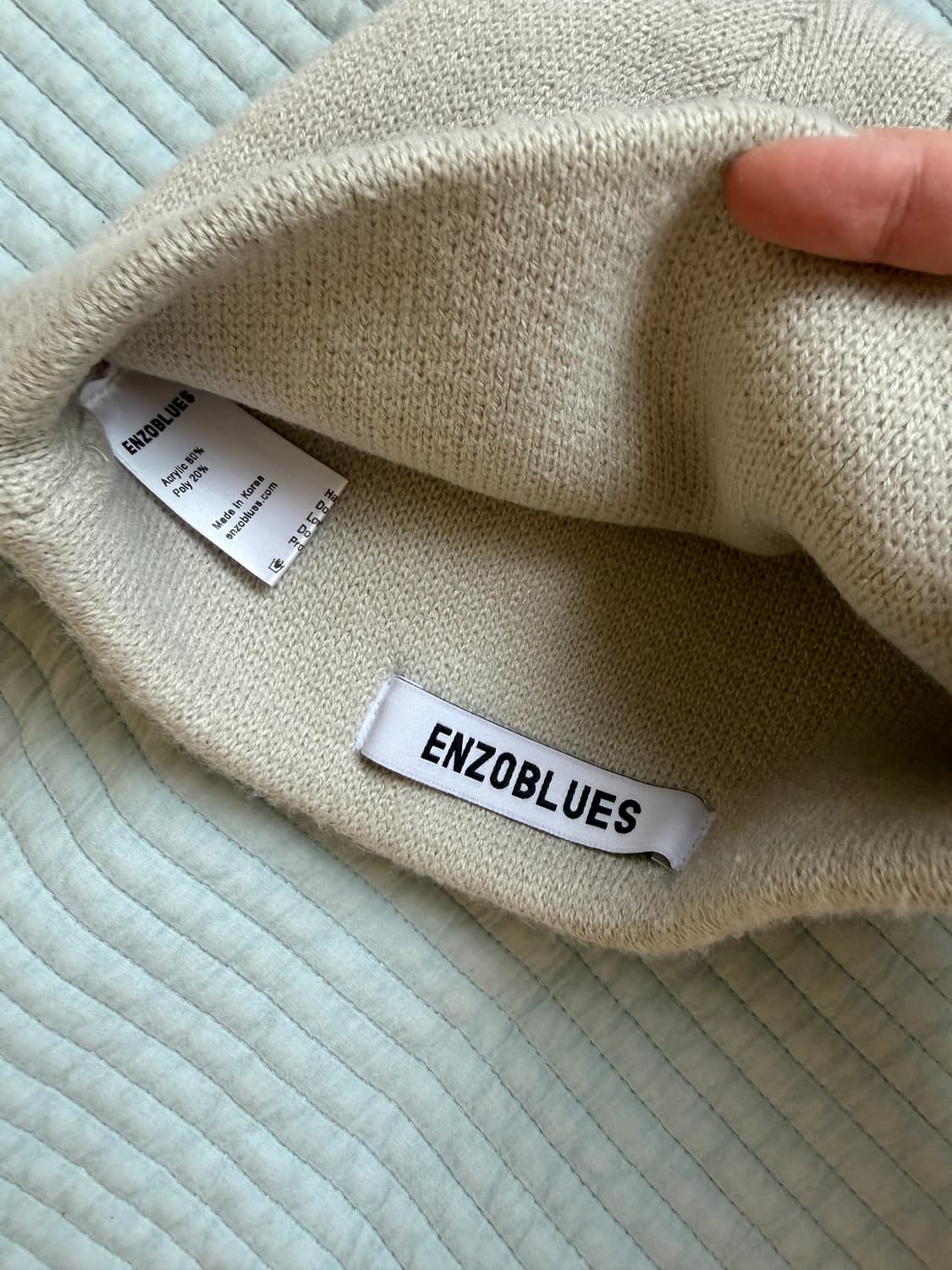 엔조블루스 더블스펠링 비니(실사) 상품이미지7