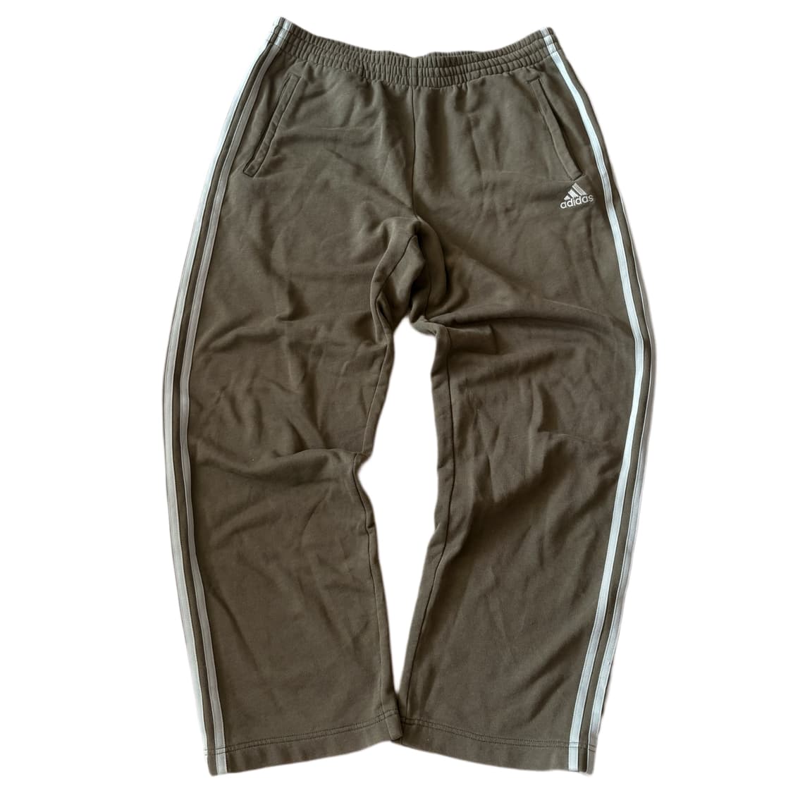 일본 아디다스 대대장 카키 배색 아카이브 한정 트레이닝 츄바 팬츠 상품이미지1