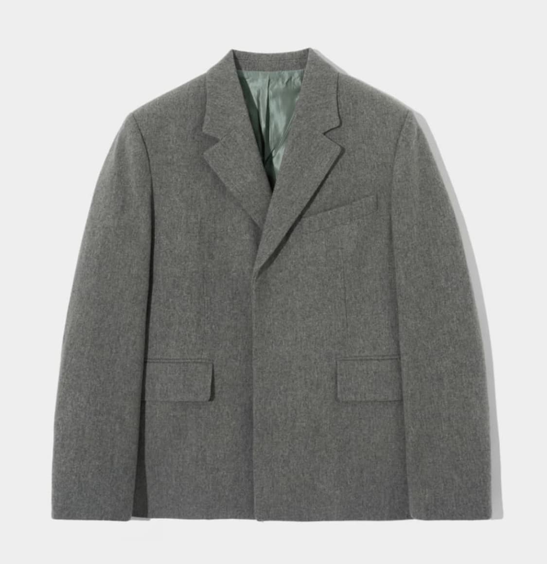 새터 그레이 울 블레이저 자켓 상품이미지1