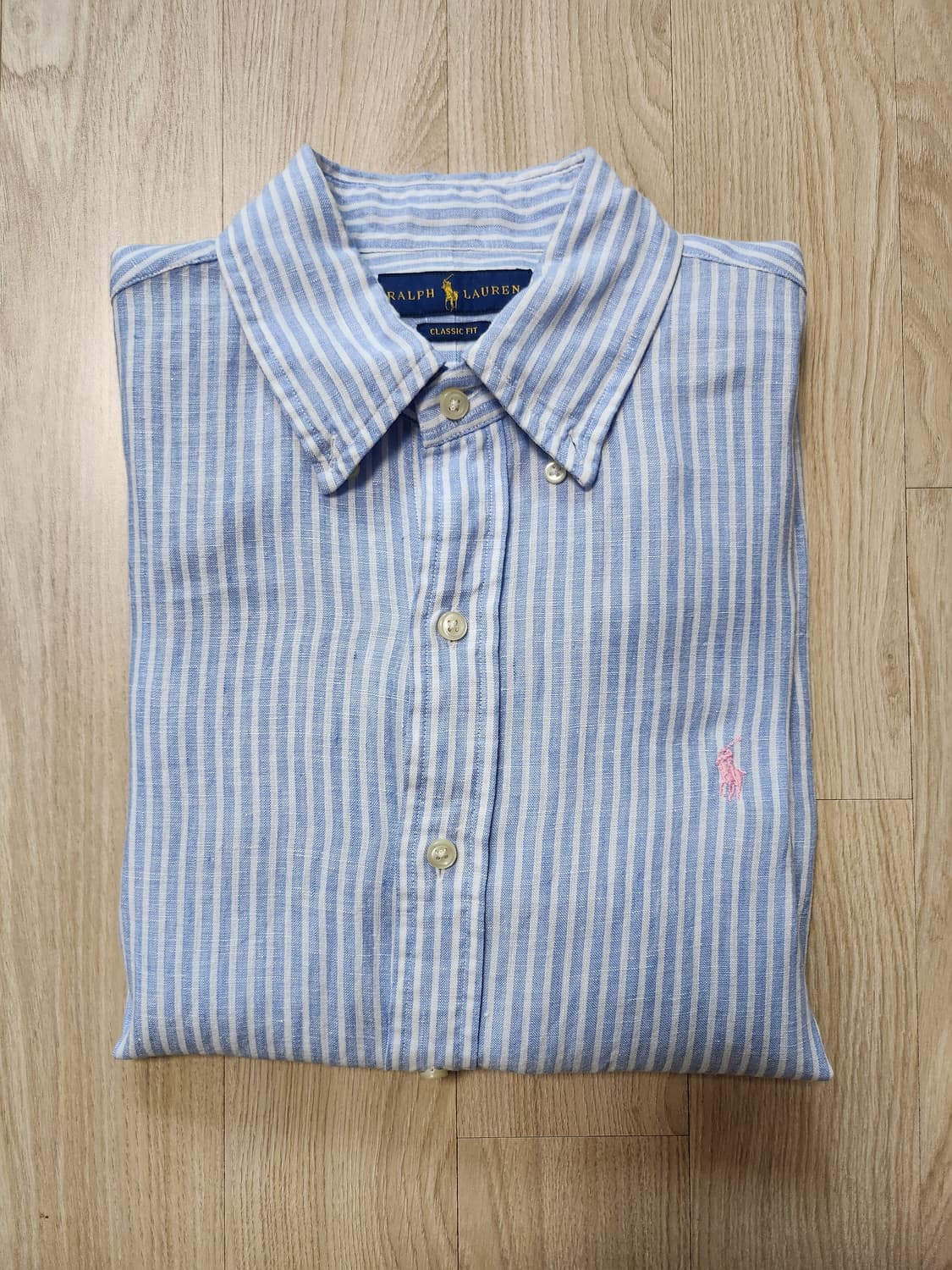 플리츠플리즈 린넨긴팔셔츠 (M 상품이미지1