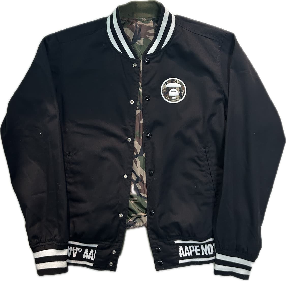 에이프 카모 리버시블 빅로고 바시티 자켓 상품이미지2