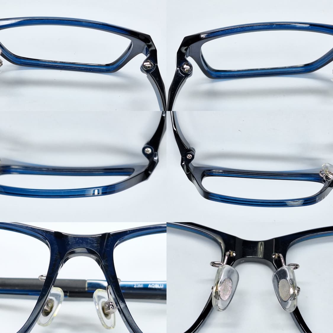 메가네이치바 FREE FIT FFT-064 울템 와이드 아쿠아블루 안경테 상품이미지4
