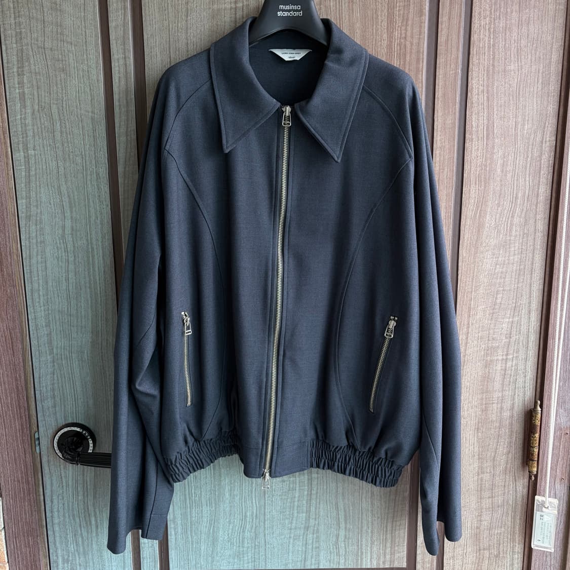 (L)로드존그레이 블루종 자켓 상품이미지1