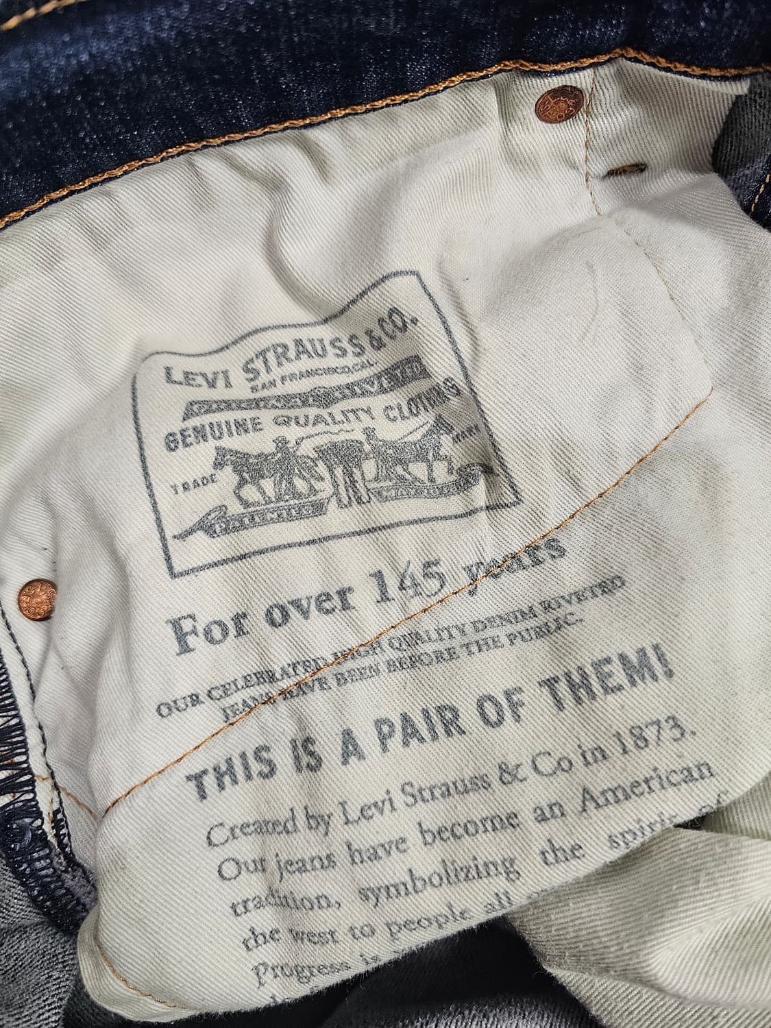 [36] 리바이스 511 다크 워시 데님 팬츠 상품이미지9