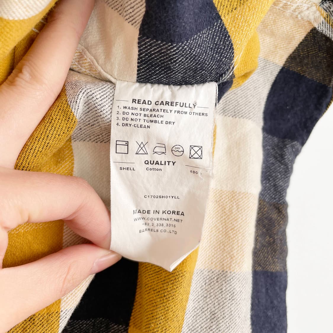 C2 커버낫 웨스턴 투 포켓 체크 셔츠 95사이즈 상품이미지7