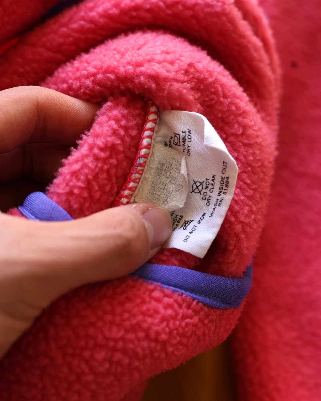 파타고니아 80s 신칠라 스냅티 플리스 (Salmon Pink) 상품이미지9