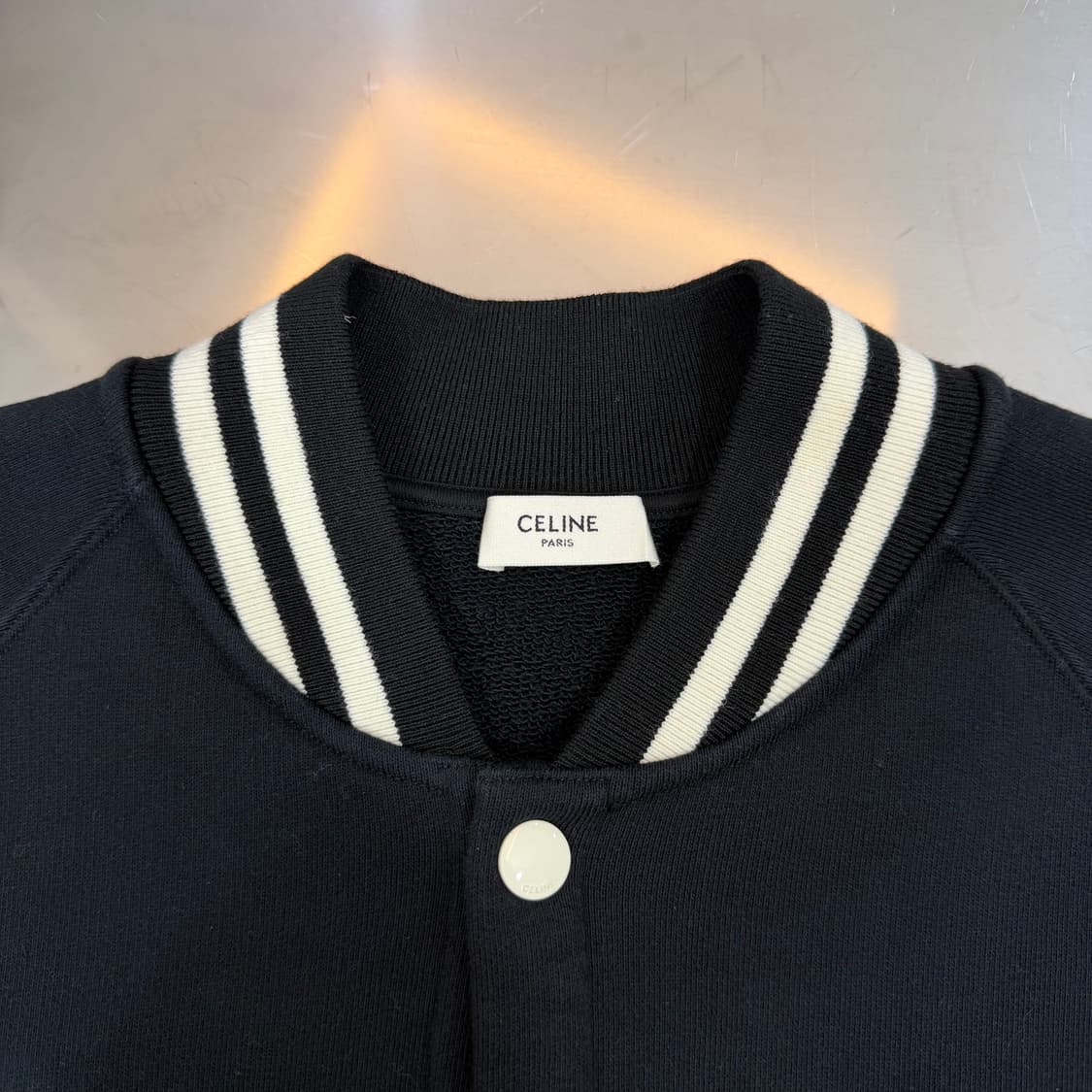 [리오브] 셀린느 테디 백로고 컬리지 바시티 자켓 상품이미지4