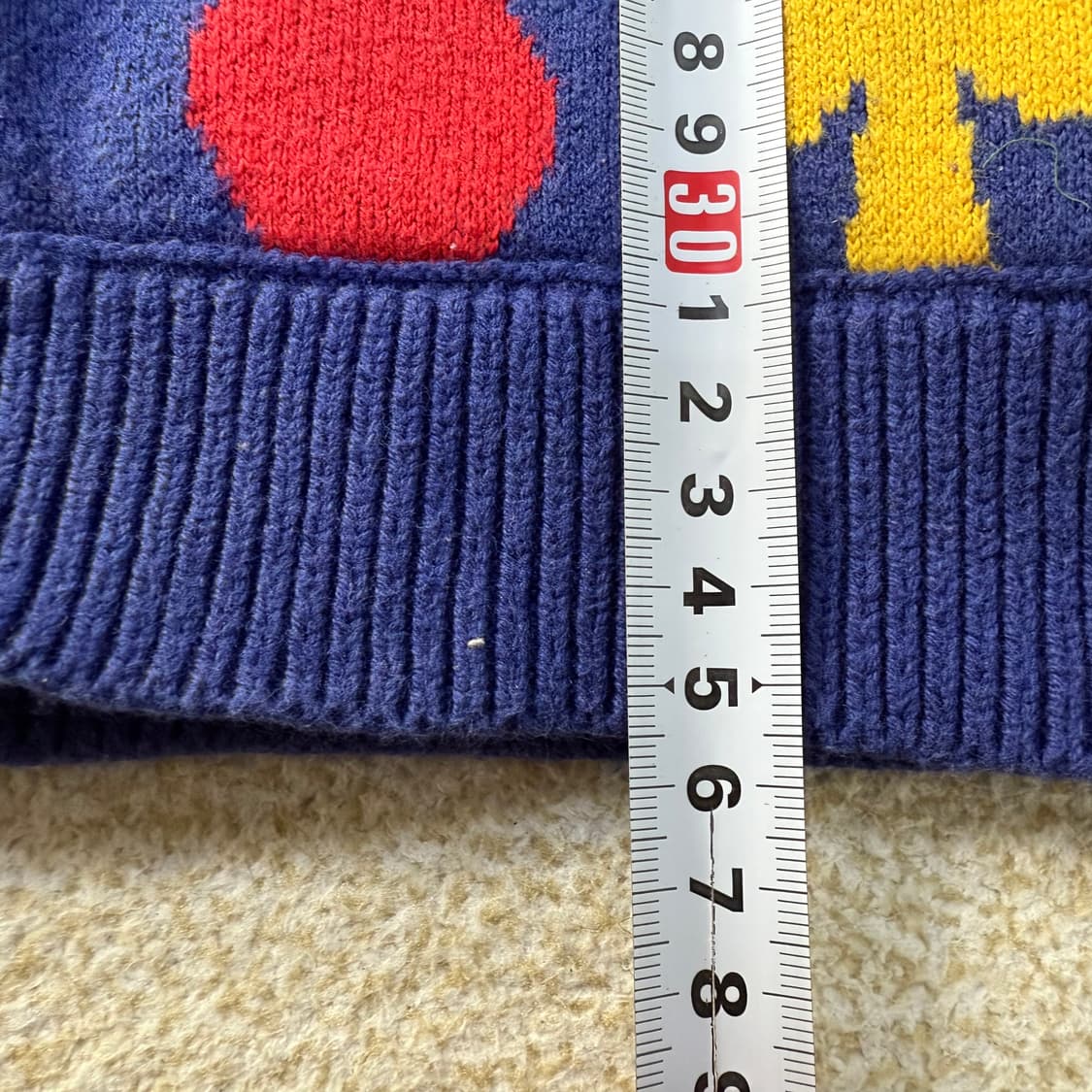 [100] 베베드피노 카드패턴 캐시미어 니트 조끼 0107T1 상품이미지5