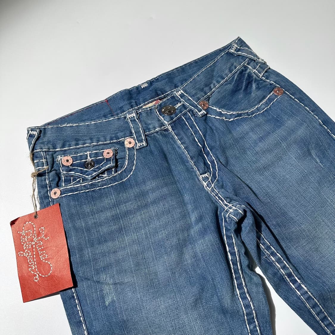 (새상품) 트루릴리전 JOEY 조이 수퍼 T 데님 부츠컷 팬츠 상품이미지5