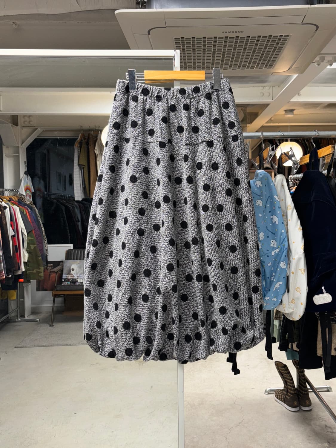고이비토 미사키 도트 니트 롱스커트 상품이미지3