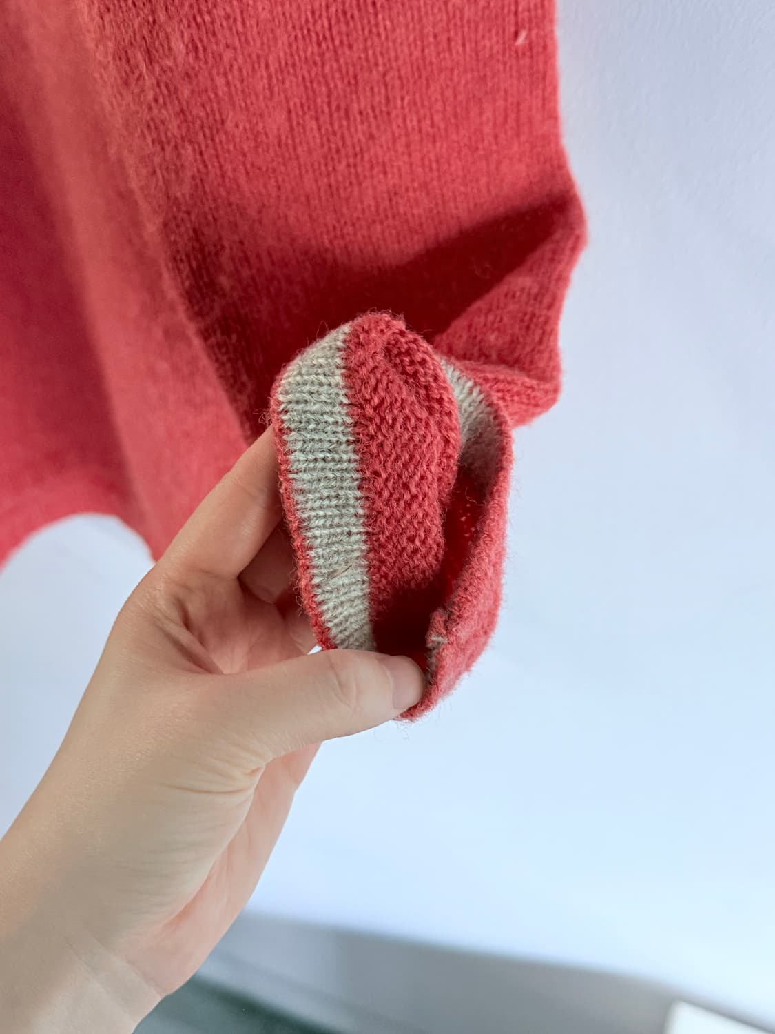 니코앤드 코랄색 울100 니트 상품이미지9