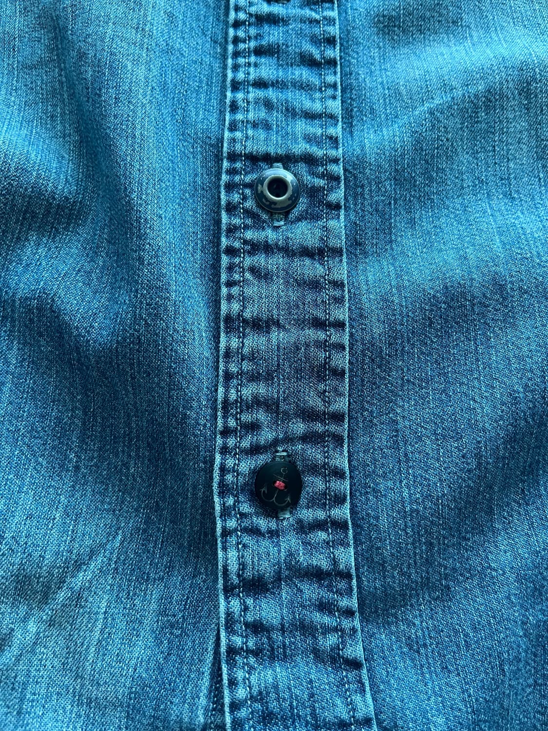 폴로 데님 셔츠 L 해군 디테일 상품이미지2