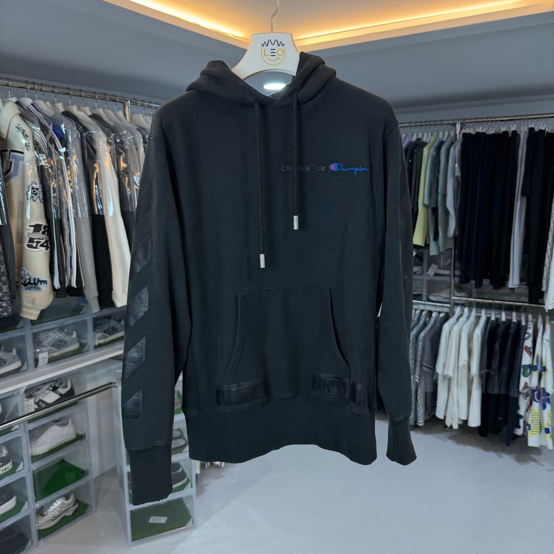 [리오브] 오프화이트 X 챔피온 디아그 애로우 후드 상품이미지2