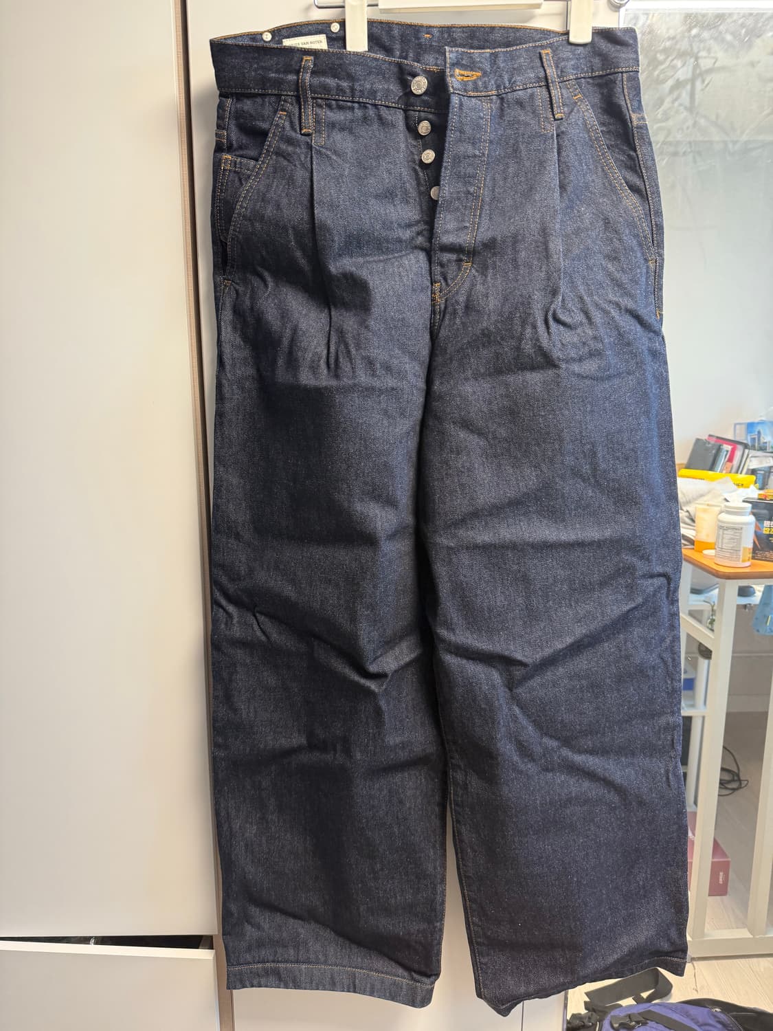 드리스반노튼 와이드 핀턱 데님 드리스반노튼데님 상품이미지2