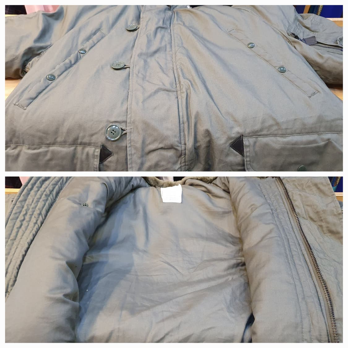 105.미군n3b 패딩야상 개파카 상품이미지7