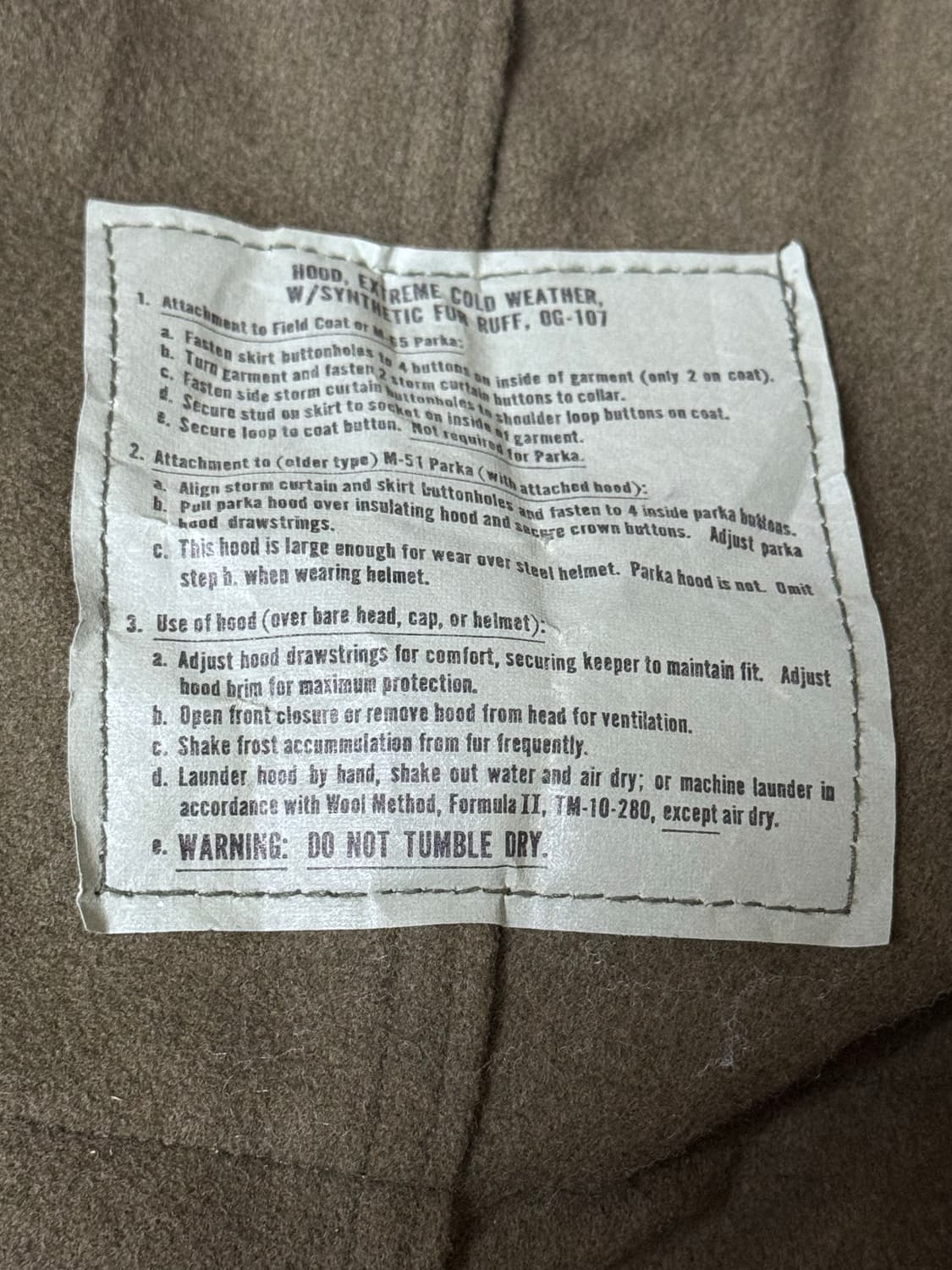 M-65 피쉬테일 개파카 상품이미지4