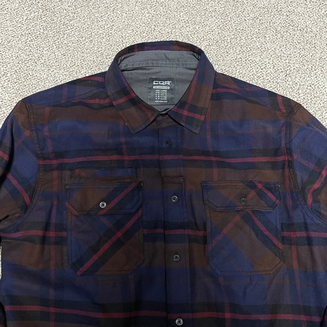 CQR 아웃도어 플란넬 보온 체크셔츠 상품이미지4