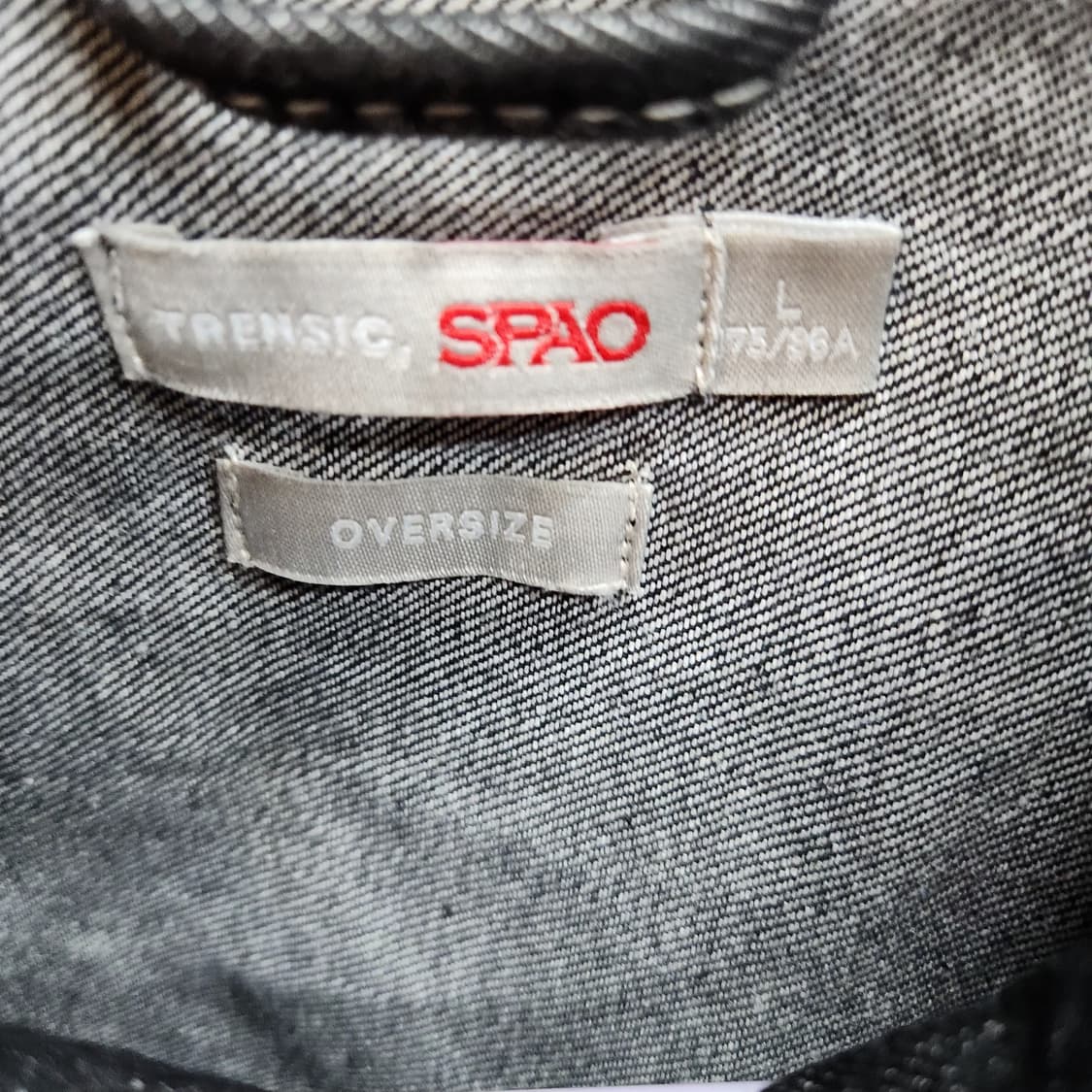 스파오 원포켓 스트치 디테일 데님 셔츠 L(XL) 상품이미지5