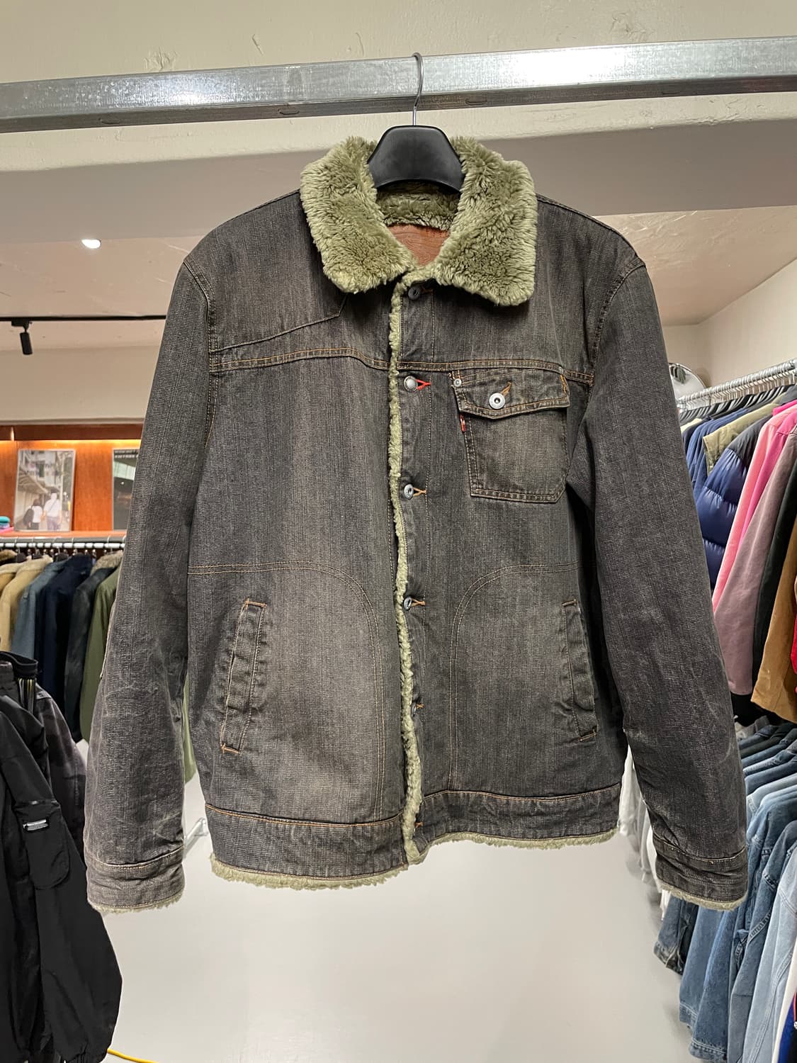 빈티지 Y2K 쉐르파 데님자켓  상품이미지4